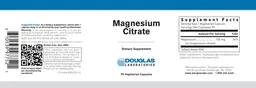 Label for Magnesium Citrate