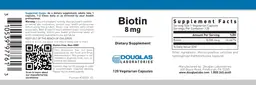 Label for Biotin 8 mg