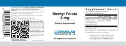 Label for Methyl Folate 5 mg