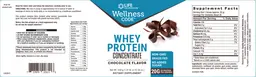 Label for Whey Protein Concentrate Chocolate Flavor