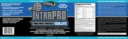 Label for IntraPro Delicious Vanilla Flavor