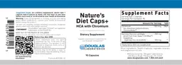 Label for Nature's Diet Caps + HCA with Chromium