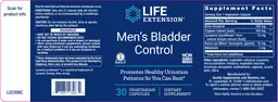 Label for Men's Bladder Control