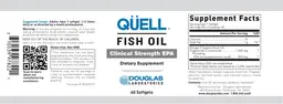 Label for Quell Fish Oil