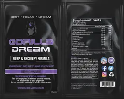 Label for Gorilla Dream