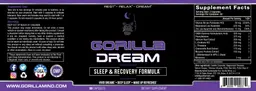 Label for Gorilla Dream
