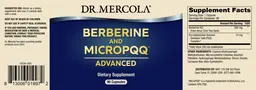 Label for Berberine and MicroPQQ Advanced