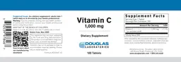 Label for Vitamin C 1000 mg