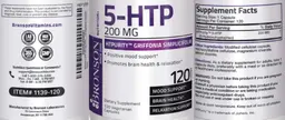 Label for 5-HTP 200 mg