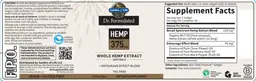 Label for Hemp 375 mg