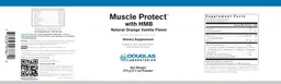 Label for Muscle Protect with HMB Natural Orange Vanilla Flavor