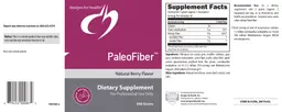 Label for PaleoFiber Natural Berry Flavor