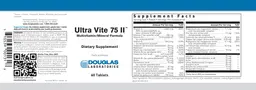 Label for Ultra Vite 75 II
