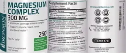 Label for Magnesium Complex 300 mg