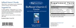Label for Buffered Vitamin C Powder