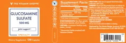 Label for Glucosamine Sulfate 500 mg