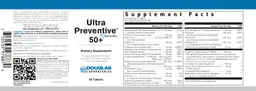 Label for Ultra Preventive 50+