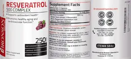 Label for Resveratrol 500 Complex
