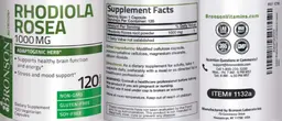 Label for Rhodiola Rosea 1000 mg
