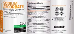 Label for Sodium Ascorbate 1000 mg
