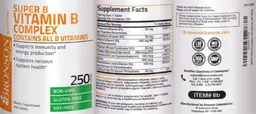 Label for Super B Vitamin B Complex