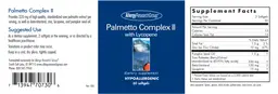 Label for Palmetto Complex II