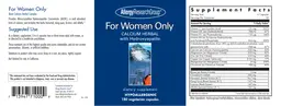 Label for For Women Only