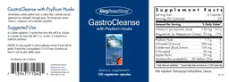 Label for GastroCleanse with Psyllium Husks