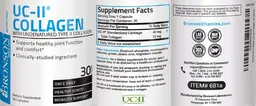 Label for UC-II Collagen with Undenatured Type II Collagen