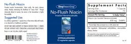 Label for No-Flush Niacin