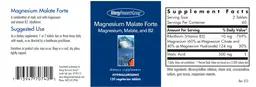 Label for Magnesium Malate Forte