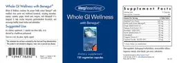 Label for Whole GI Wellness with Benegut