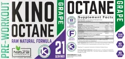 Label for Kino Octane Grape