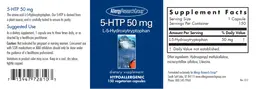 Label for 5-HTP 50 mg