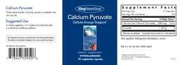Label for Calcium Pyruvate