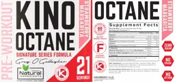 Label for Kino Octane Strawberry Margarita