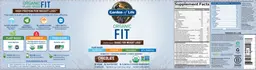 Label for Organic Fit Chocolate Flavor