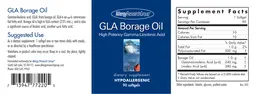 Label for GLA Borage Oil