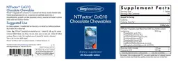 Label for NTFactor CoQ10 Chocolate Chewables