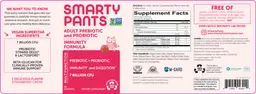 Label for Adult Prebiotic and Probiotic Immunity Formula Strawberry Creme
