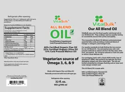 Label for All Blend Oil