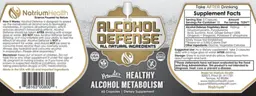 Label for Alcohol Defense