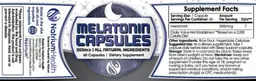 Label for Melatonin Capsules 300 mcg