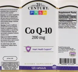 Label for Co Q-10 200 mg