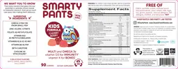 Label for Kids Formula Cherry Berry