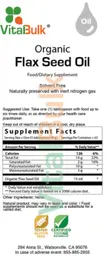 Organic Flax Seed Oil