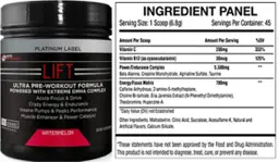 Label for Lift Watermelon