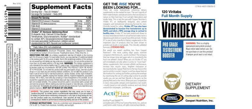 Label for Viridex XT