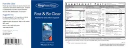 Label for Fast & Be Clear