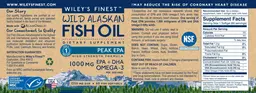 Label for Wild Alaskan Fish Oil Peak EPA 1250 mg